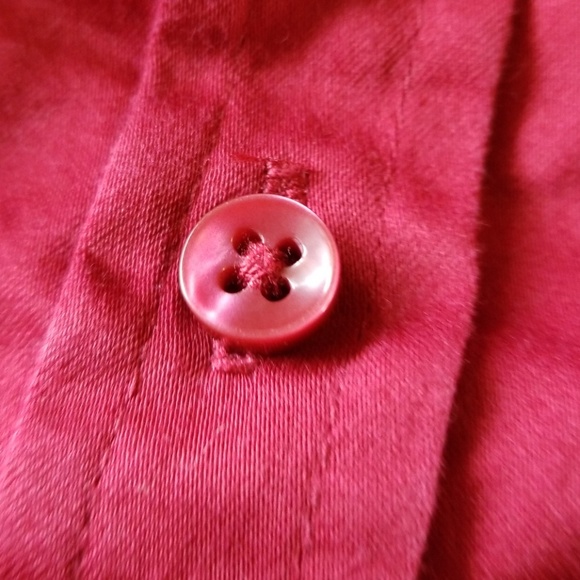 3 for $20 Merona red oxford button down top size L - Picture 6 of 6